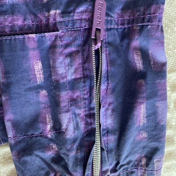BENCH Purple/Pink Light Rain/Windbreaker 100% Cotton Jacket with Pockets Size XL - Picture 3 of 7